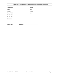 Form SDT006 Protective Action Response (Par) Report - Florida, Page 4