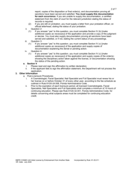 Form DBPR COSMO4-B Application for Initial License by Endorsement From Another State - Florida, Page 2