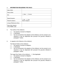 Form 2F-P-202 Petition for Adoption (Non-consent) - Hawaii, Page 4