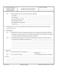 Form 1F-P-333A Affidavit of Plaintiff - Hawaii, Page 6