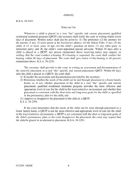 Form 243 Qualified Residential Treatment Program Placement Hearing Journal Entry and Order - Kansas, Page 4