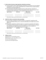Form 400-00836NR Complaint for Non-resident Divorce - No Children - Vermont, Page 4