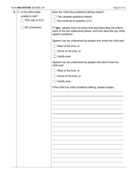 Form SSA-3378-BK Function Report - Child Age 6 to 12th Birthday, Page 5