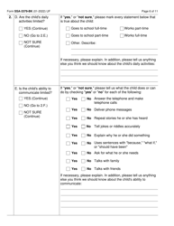Form SSA-3379-BK Function Report - Child Age 12 to 18th Birthday, Page 6