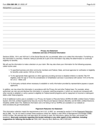 Form SSA-3881-BK Questionnaire for Children Claiming Ssi Benefits, Page 8