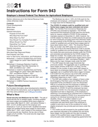 Document preview: Instructions for IRS Form 943 Employer&#039;s Annual Federal Tax Return for Agricultural Employees