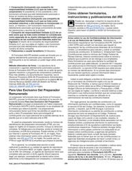 Instrucciones para IRS Formulario 943-PR Planilla Para La Declaracion Anual De La Contribucion Federal Del Patrono De Empleados Agricolas (Puerto Rican Spanish), Page 29