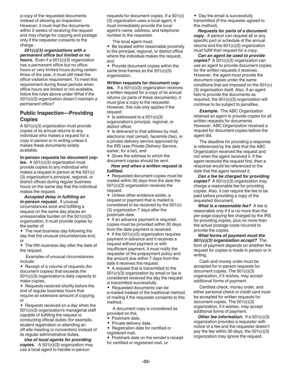 Instructions for IRS Form 990-T Exempt Organization Business Income Tax Return (And Proxy Tax Under Section 6033(E)), Page 33