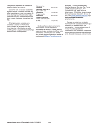 Instrucciones para IRS Formulario 1040-PR Planilla Para La Declaracion De La Contribucion Federal Sobre El Trabajo Por Cuenta Propia (Incluyendo El Credito Tributario Por Hijos Reembolsable Para Residentes Bona Fide De Puerto Rico) (Puerto Rican Spanish), Page 29