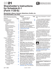 Instructions for IRS Form 1120-S Schedule K-1 Shareholder&#039;s Share of Income, Deductions, Credits, Etc.