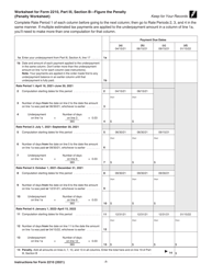 Instructions for IRS Form 2210 Underpayment of Estimated Tax by Individuals, Estates, and Trusts, Page 7
