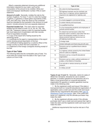 Instructions for IRS Form 4136 Credit for Federal Tax Paid on Fuels, Page 2