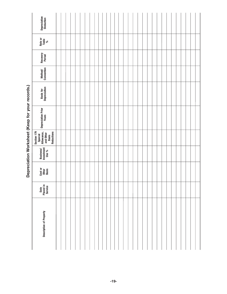 Instructions for IRS Form 4562 Depreciation and Amortization (Including Information on Listed Property), Page 19