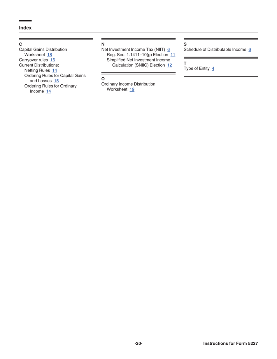 Instructions for IRS Form 5227 Split-Interest Trust Information Return, Page 20