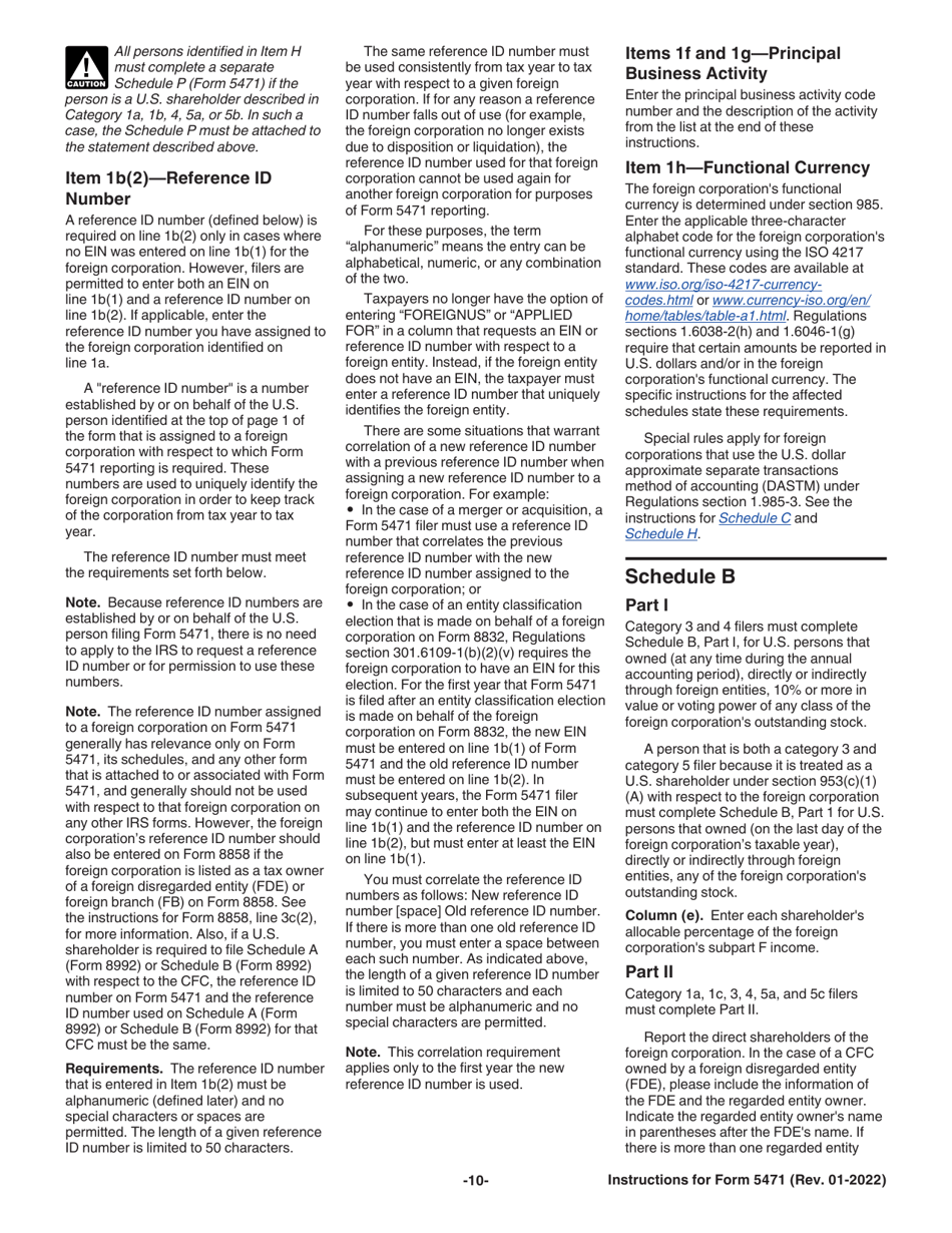 Instructions for IRS Form 5471 Information Return of U.S. Persons With Respect to Certain Foreign Corporations, Page 10