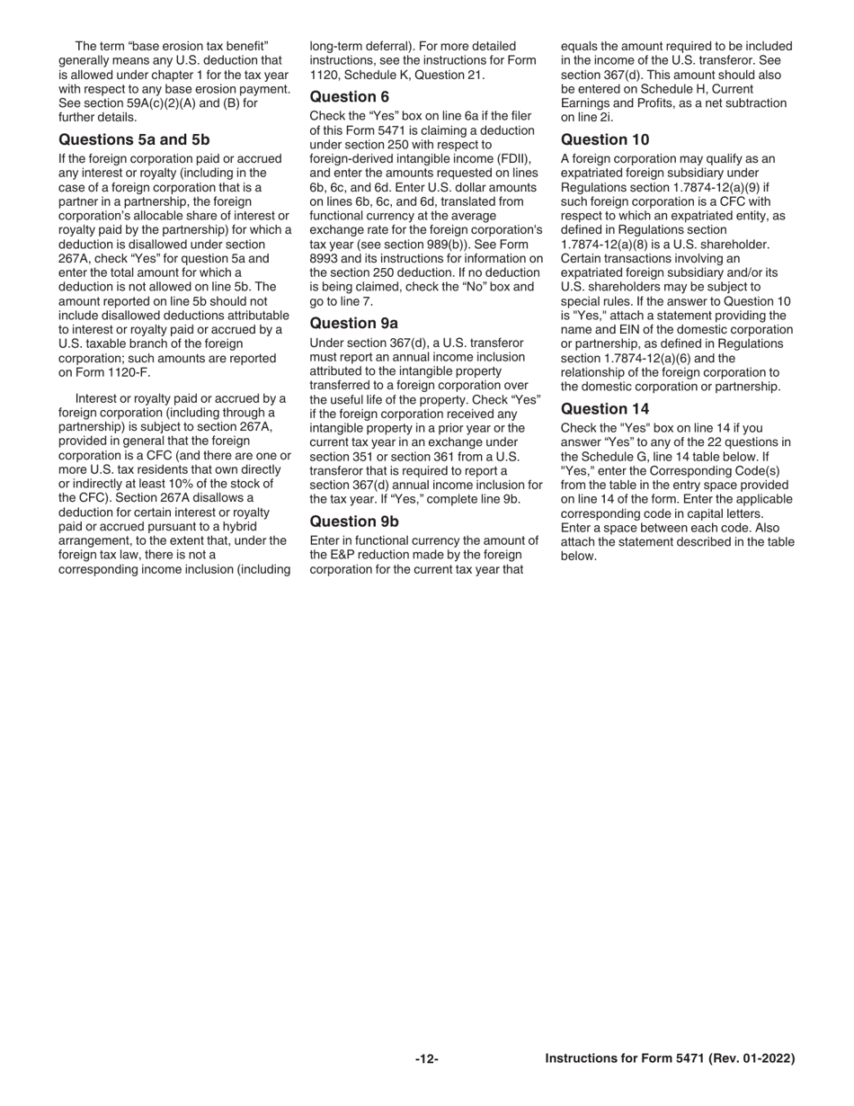 Instructions for IRS Form 5471 Information Return of U.S. Persons With Respect to Certain Foreign Corporations, Page 12