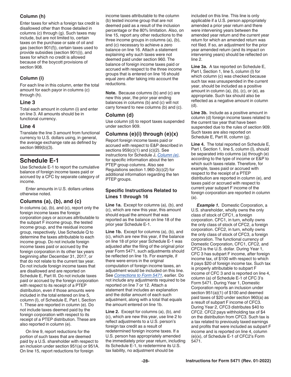 Instructions for IRS Form 5471 Information Return of U.S. Persons With Respect to Certain Foreign Corporations, Page 28