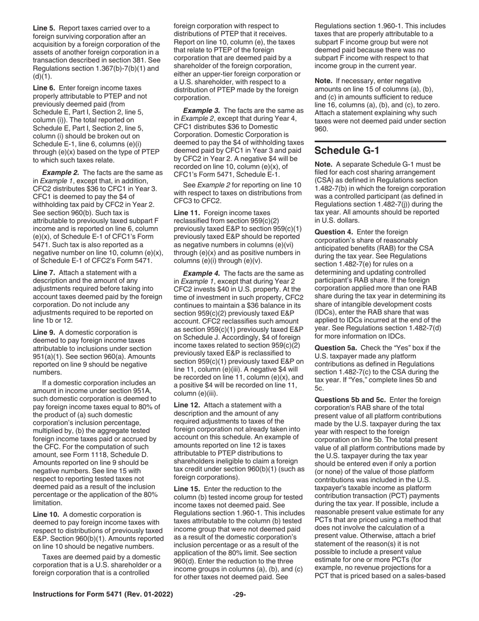 Instructions for IRS Form 5471 Information Return of U.S. Persons With Respect to Certain Foreign Corporations, Page 29