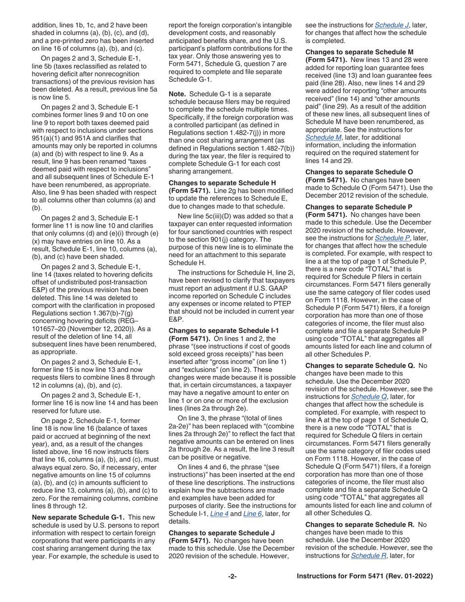 Instructions for IRS Form 5471 Information Return of U.S. Persons With Respect to Certain Foreign Corporations, Page 2