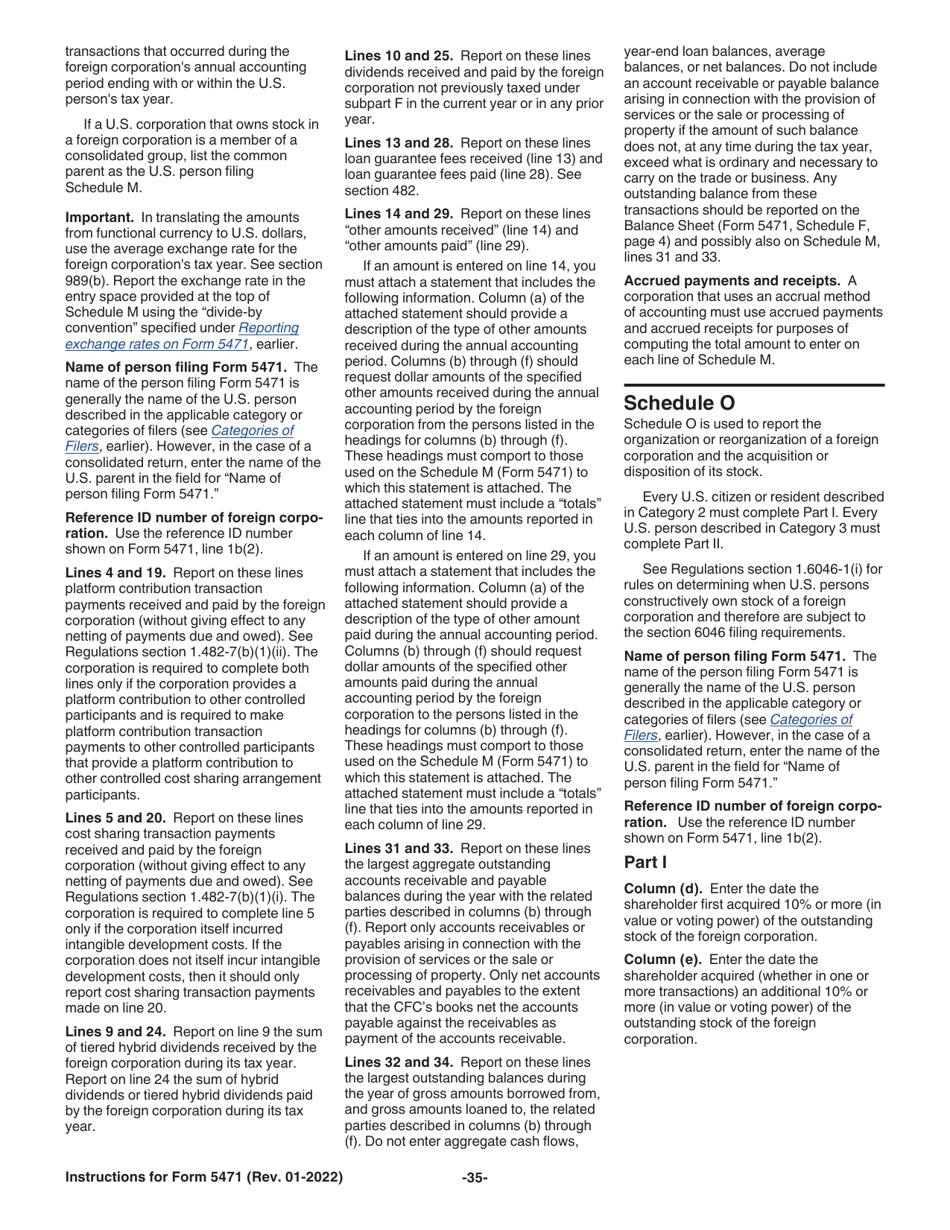 Instructions for IRS Form 5471 Information Return of U.S. Persons With Respect to Certain Foreign Corporations, Page 35
