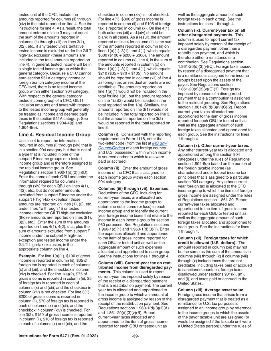 Instructions for IRS Form 5471 Information Return of U.S. Persons With Respect to Certain Foreign Corporations, Page 39