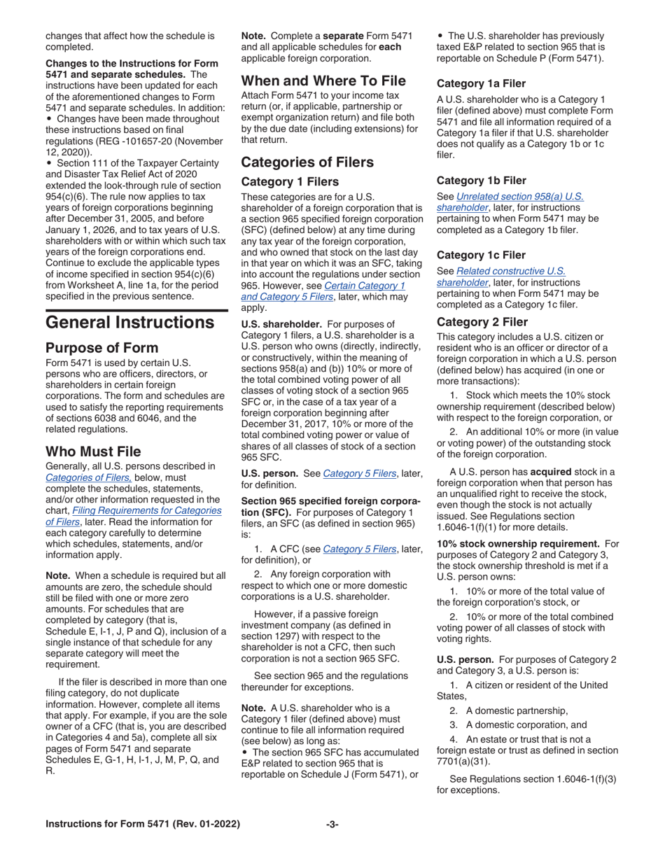 Instructions for IRS Form 5471 Information Return of U.S. Persons With Respect to Certain Foreign Corporations, Page 3