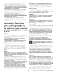 Instrucciones para IRS Formulario 7202(SP) Creditos Por Licencia Por Enfermedad Y Licencia Familiar Para Ciertas Personas Que Trabajan Por Cuenta Propia (Spanish), Page 2