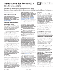 Instructions for IRS Form 8023 Elections Under Section 338 for Corporations Making Qualified Stock Purchases