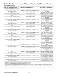 Instructions for IRS Form 8606 Nondeductible Iras, Page 11