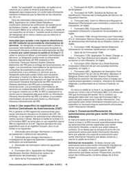 Instrucciones para IRS Formulario 8821 Autorizacion Para Recibir Informacion Tributaria (Spanish), Page 5