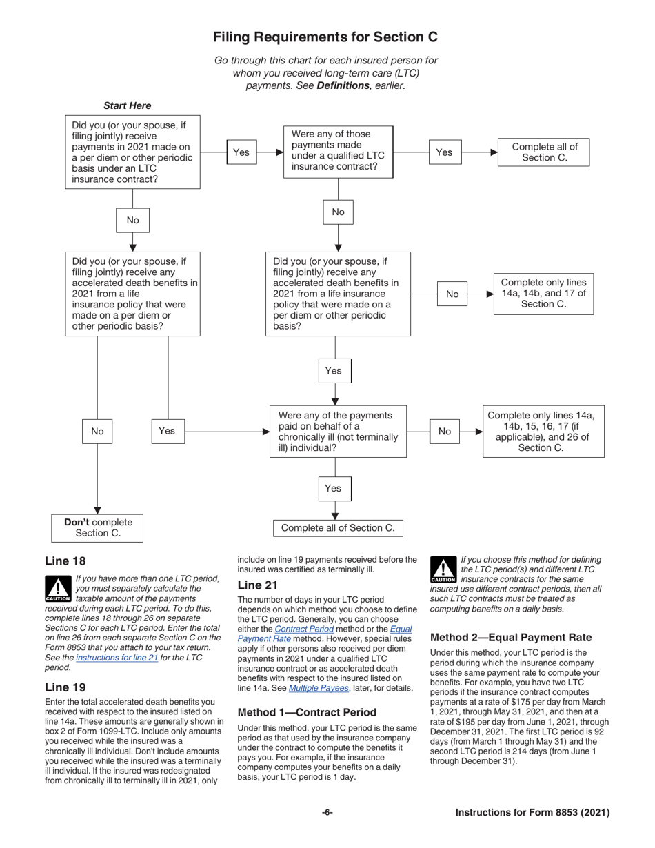 Instructions for IRS Form 8853 Archer Msas and Long-Term Care Insurance Contracts, Page 6