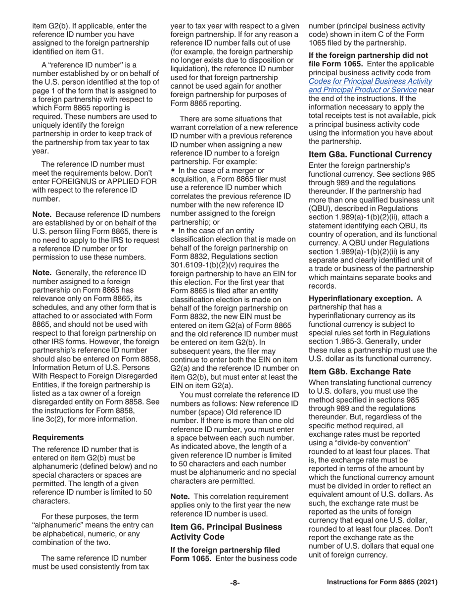 Instructions for IRS Form 8865 Return of U.S. Persons With Respect to Certain Foreign Partnerships, Page 8
