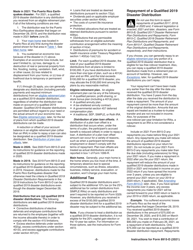 Instructions for IRS Form 8915-D Qualified 2019 Disaster Retirement Plan Distributions and Repayments, Page 2