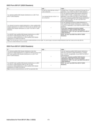 Instructions for IRS Form 8915-F Qualified Disaster Retirement Plan Distributions and Repayments, Page 11