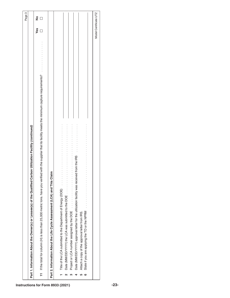 Instructions for IRS Form 8933 Carbon Oxide Sequestration Credit, Page 23