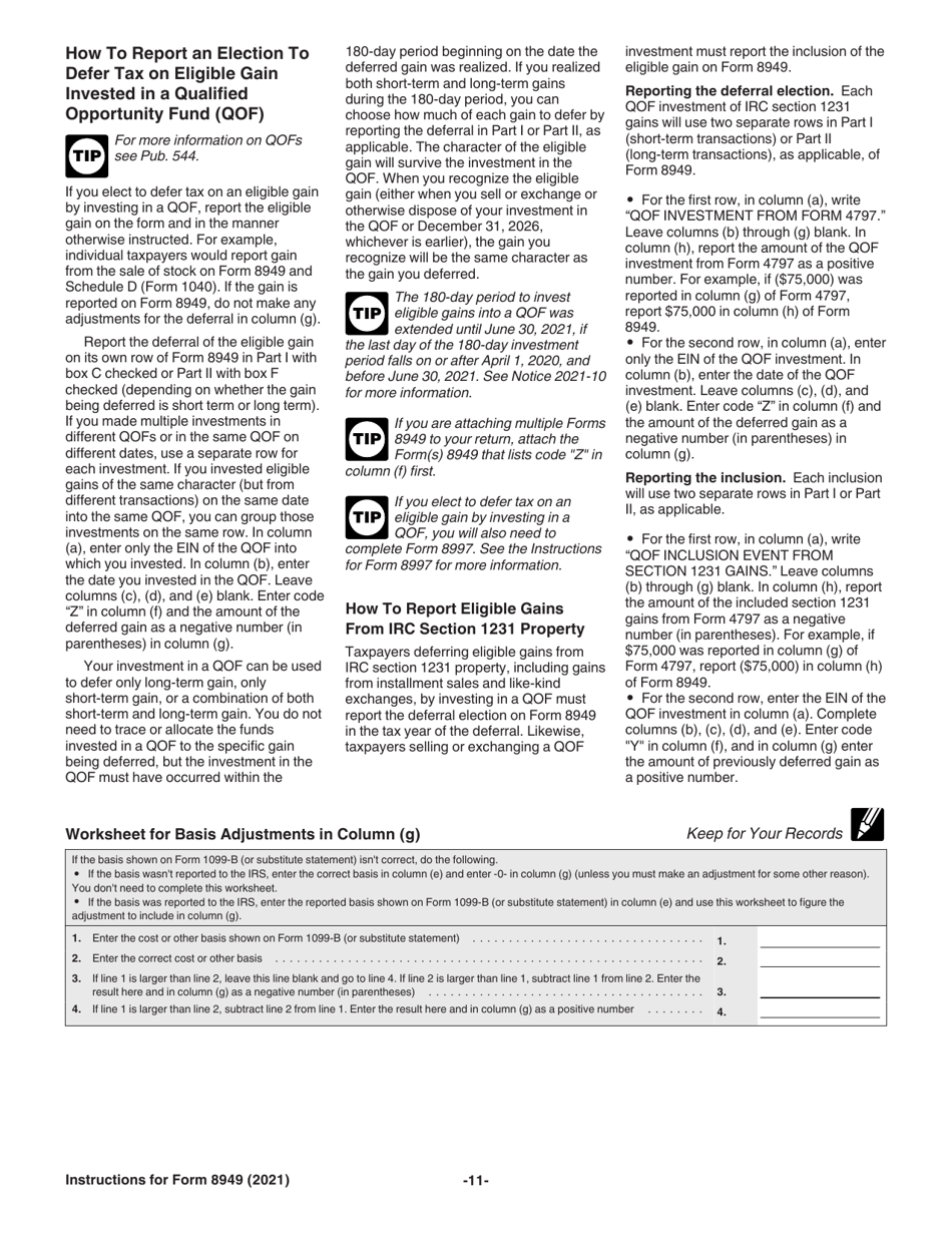 Download instructions for irs form 8949 sales and other dispositions of