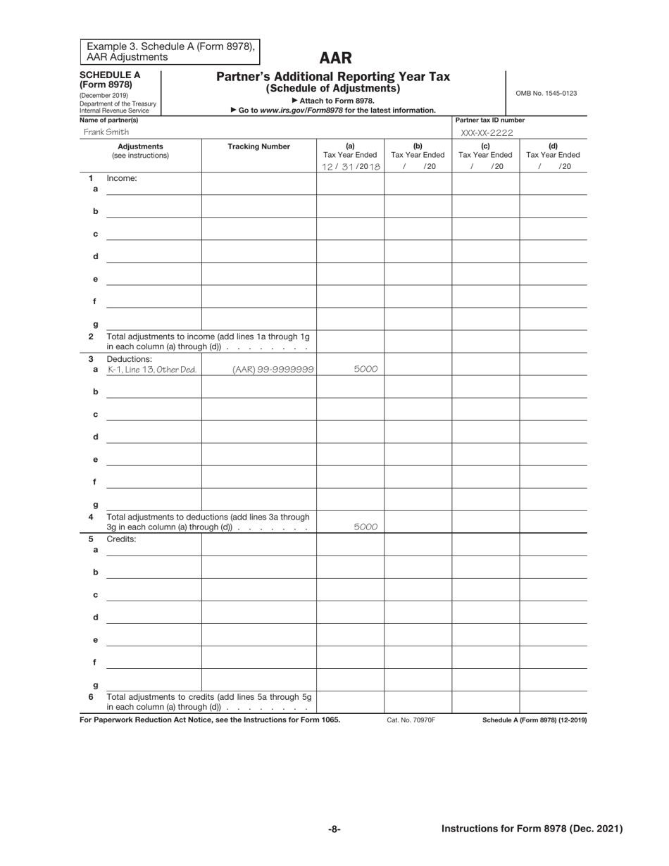 Instructions for IRS Form 8978 Partners Additional Reporting Year Tax, Page 8