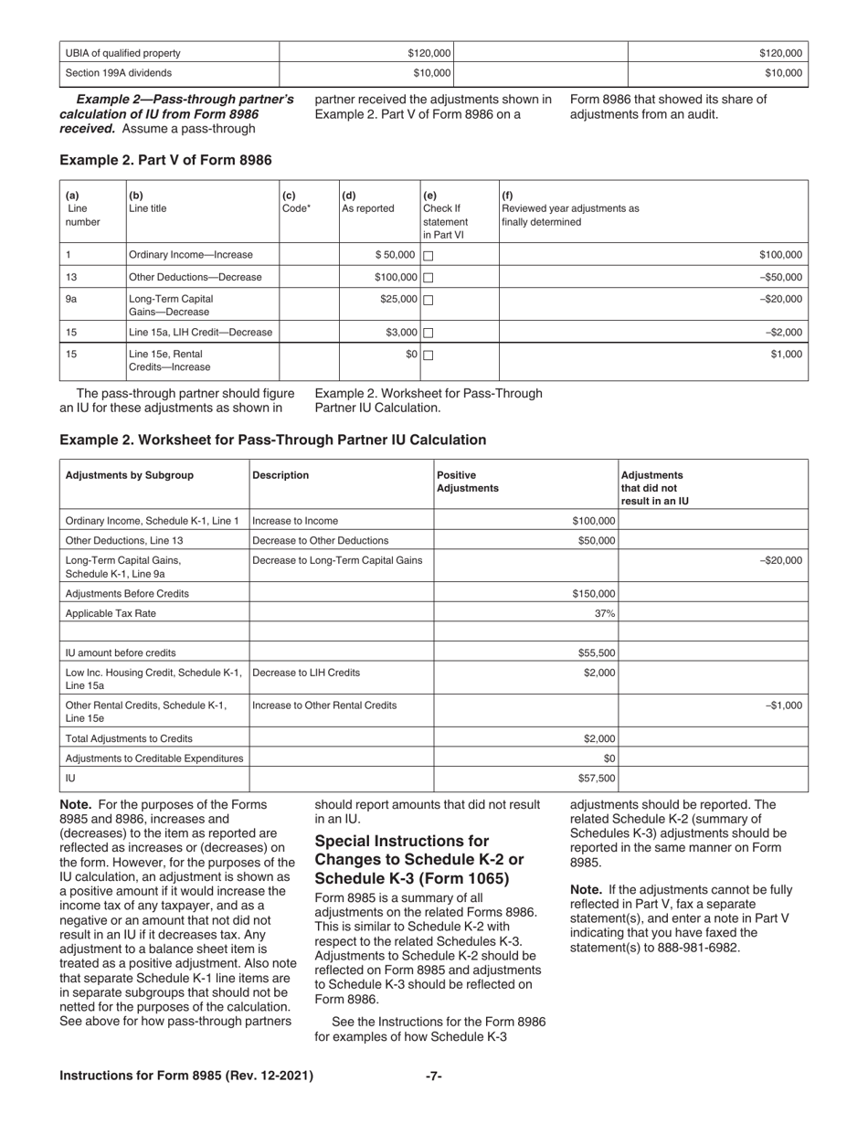 Instructions for IRS Form 8985, 8985-V, Page 7