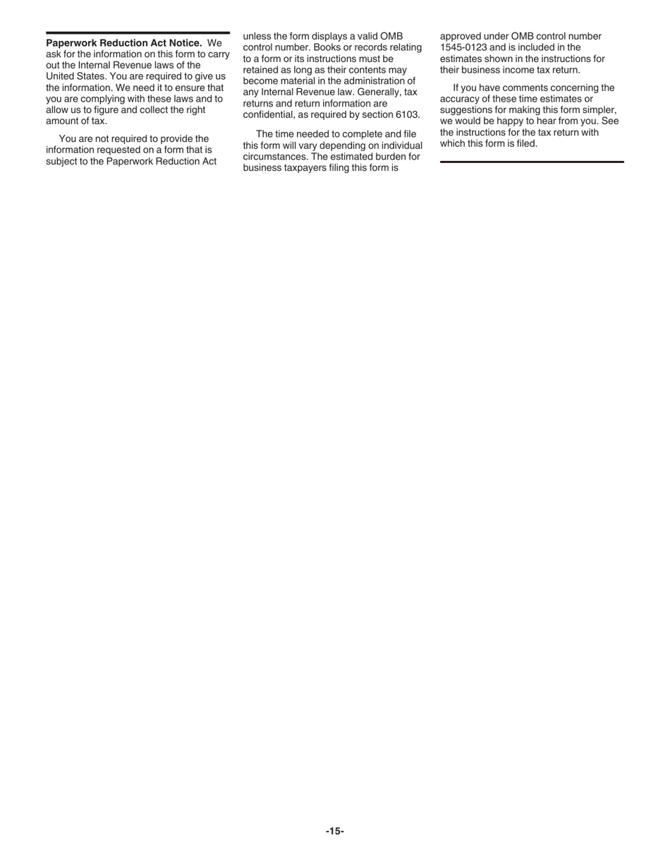 Instructions for IRS Form 8990 Limitation on Business Interest Expense Under Section 163(J), Page 15