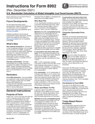 Instructions for IRS Form 8992 U.S. Shareholder Calculation of Global Intangible Low-Taxed Income (Gilti)