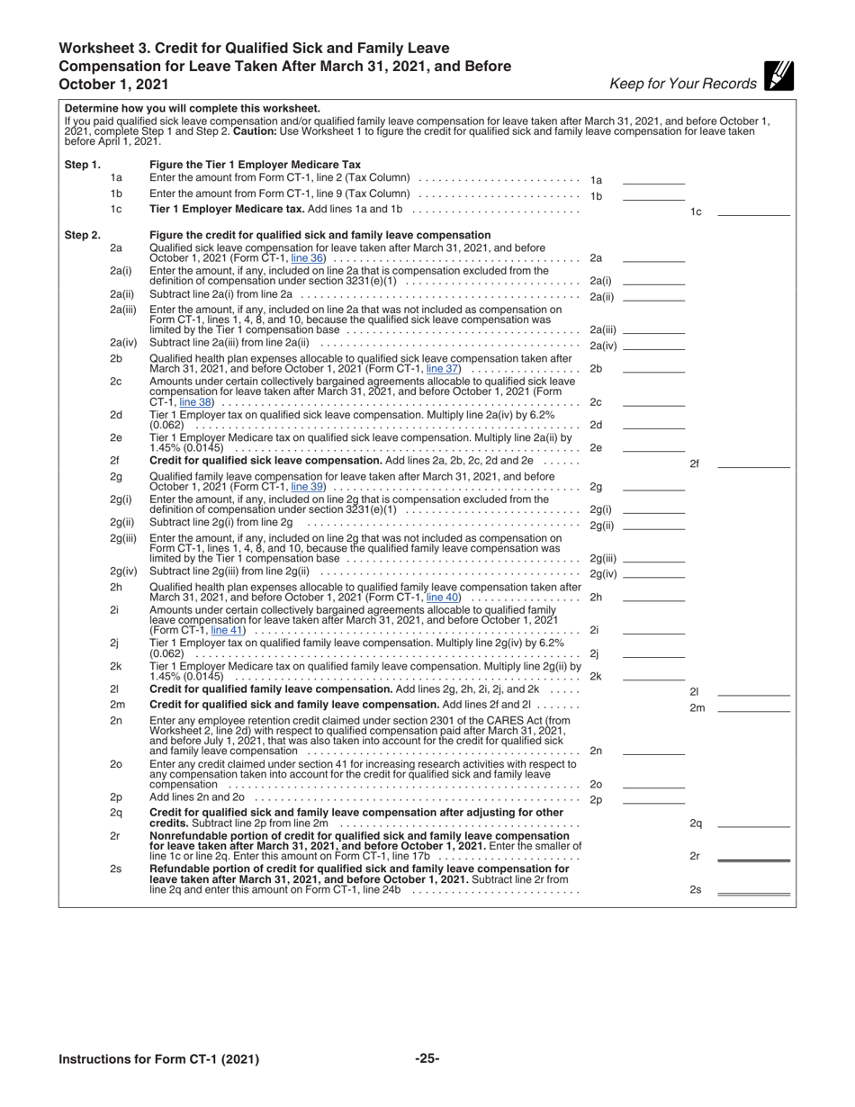 Instructions for IRS Form CT-1 Employers Annual Railroad Retirement Tax Return, Page 25