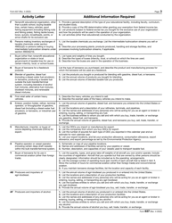IRS Form 637 Application for Registration (For Certain Excise Tax Activities), Page 3
