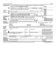 IRS Formulario 1040-SR(SP) Declaracion De Impuestos De Los Estados Unidos Para Personas De 65 Anos De Edad O Mas (Spanish), Page 3