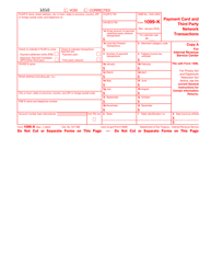IRS Form 1099-K Payment Card and Third Party Network Transactions, Page 2