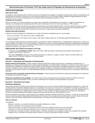 IRS Formulario 14157 (SP) Queja Contra El Preparador De Declaraciones De Impuestos (Spanish), Page 3