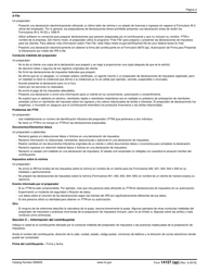 IRS Formulario 14157 (SP) Queja Contra El Preparador De Declaraciones De Impuestos (Spanish), Page 4