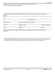 IRS Form 14457 Voluntary Disclosure Practice Preclearance Request and Application, Page 5