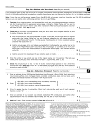 IRS Form W-4 Employee&#039;s Withholding Certificate, Page 3