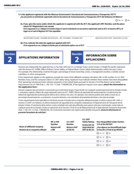 Form OP-2 Application for Mexican Certificate of Registration for Foreign Motor Carriers and Foreign Motor Private Carriers Under 49 U.s.c. 13902 (English/Spanish), Page 11