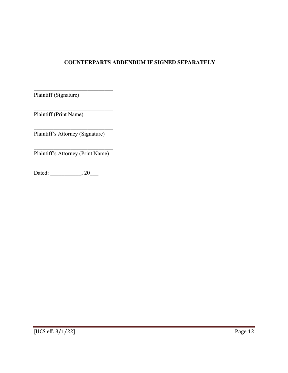 Preliminary Conference Stipulation / Order Contested Matrimonial - New York, Page 12